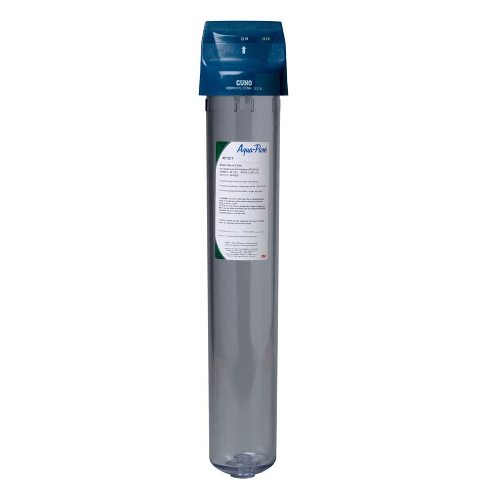 Aqua Pure AP100 Series Whole House Water Filter Housing AP102T, 5530008, Standard, 2 High, Transparent Plastic,