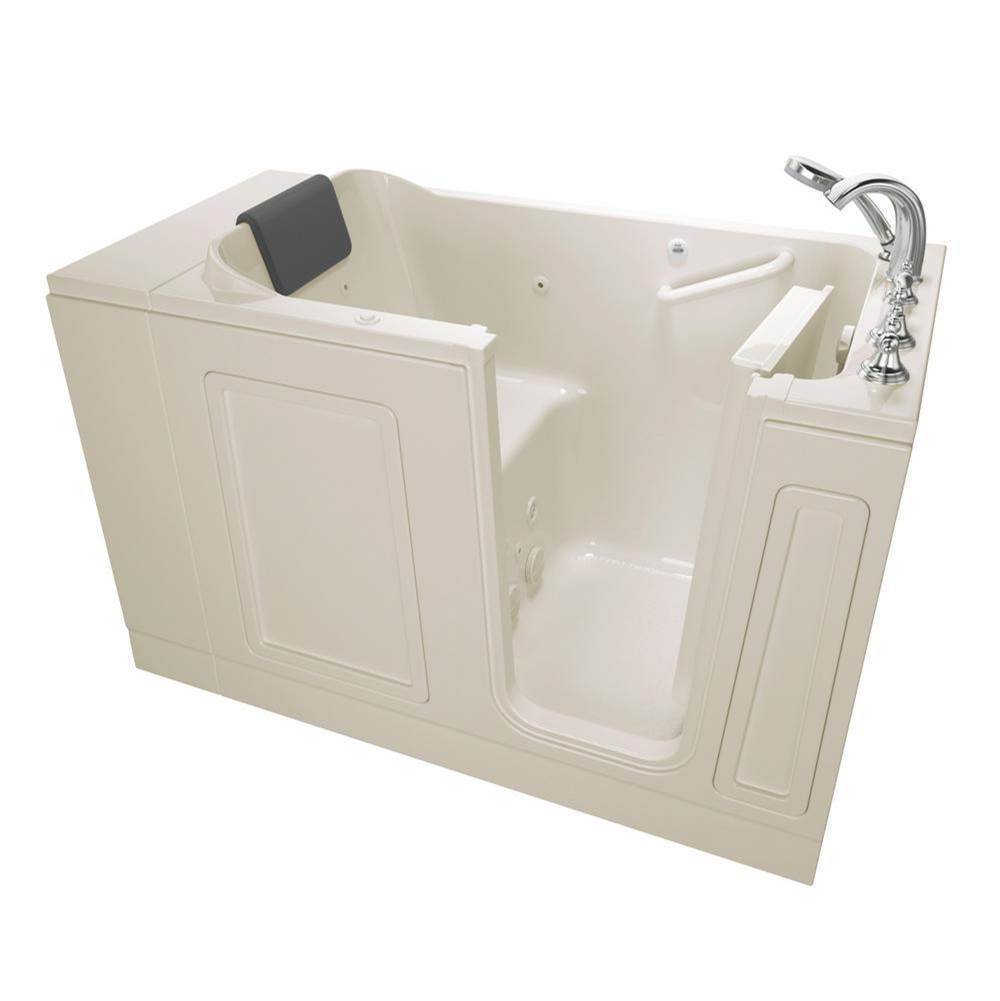 American Standard Acrylic Luxury Series 30 x 51 -Inch Walk-in Tub With Whirlpool System - Right-Hand Drain With Faucet