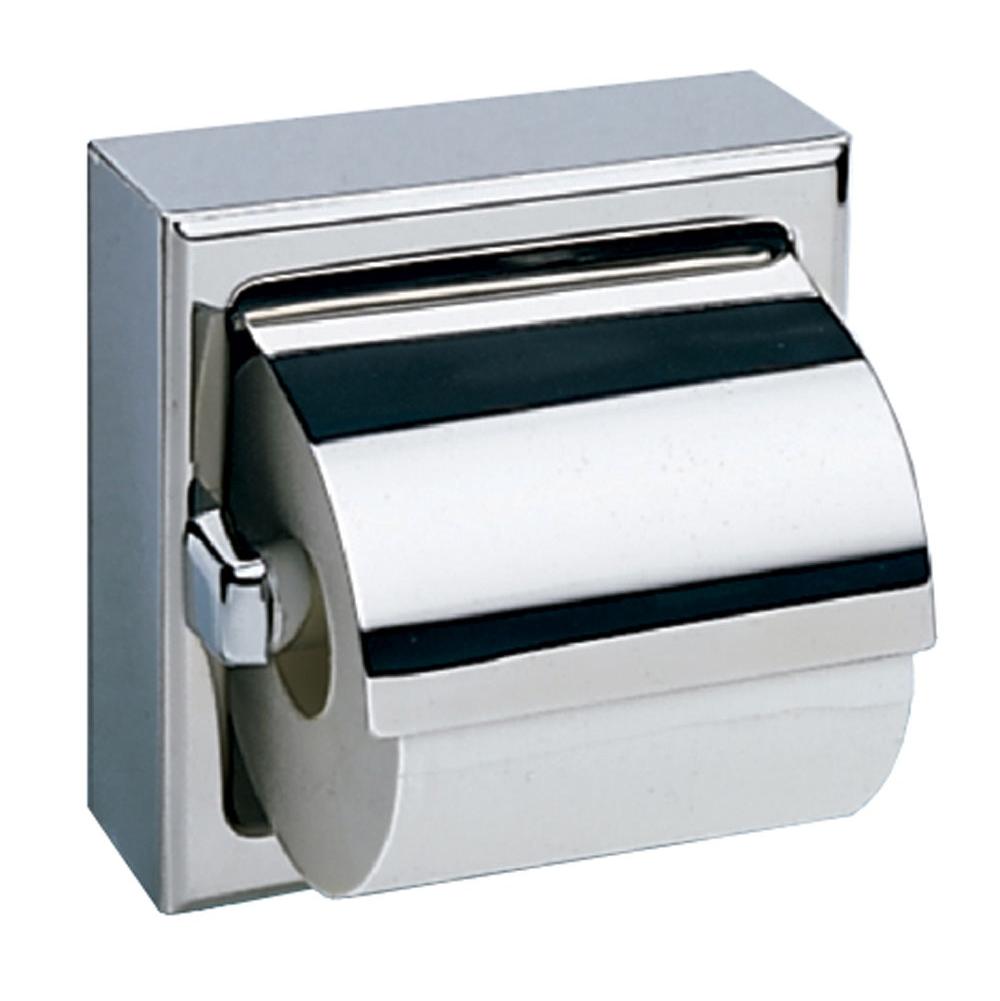 Bobrick Toilet Tissue Dispenser With Hood, Bright-Polished