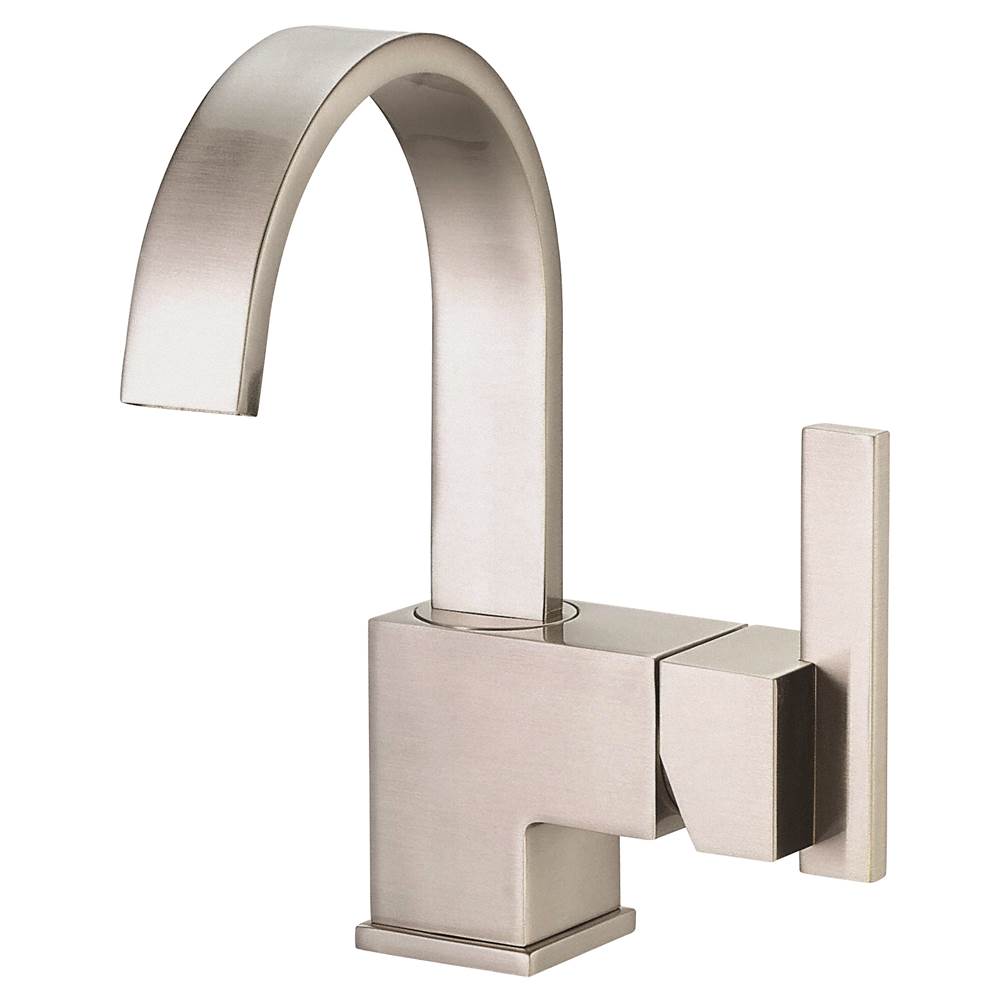 Gerber Plumbing Sirius 1H Lavatory Faucet Single Hole Mount w/ Metal Touch Down Drain 1.2gpm Brushed Nickel