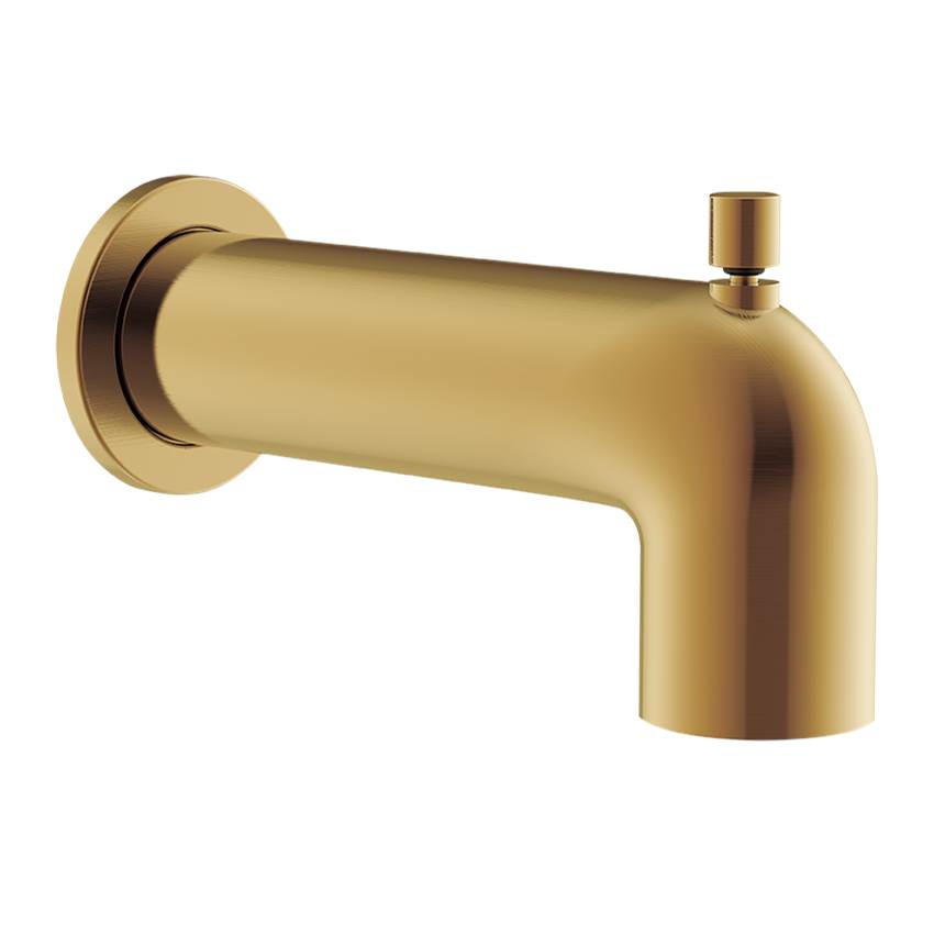 Gerber Plumbing Parma Wall Mount Tub Spout with Diverter Brushed Bronze