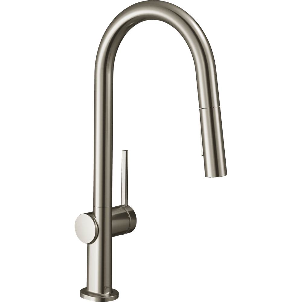 Hansgrohe Talis N HighArc Kitchen Faucet, A-Style 2-Spray Pull-Down, 1.75 GPM in Steel Optic
