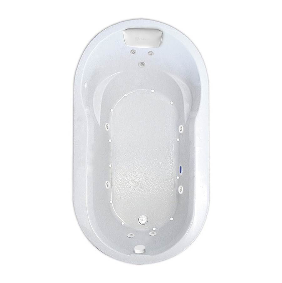 Hydro Massage Products Haven 6636 Combination Silver Whirlpool Tub
