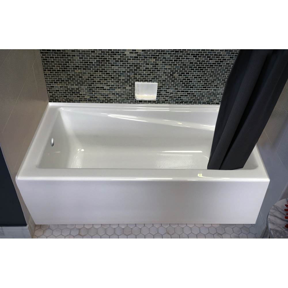 Hydro Massage Products Contempra 6032SKTF Air Silver Whirlpool Tub with Skirt & Tile Flange (Left Hand Drain)