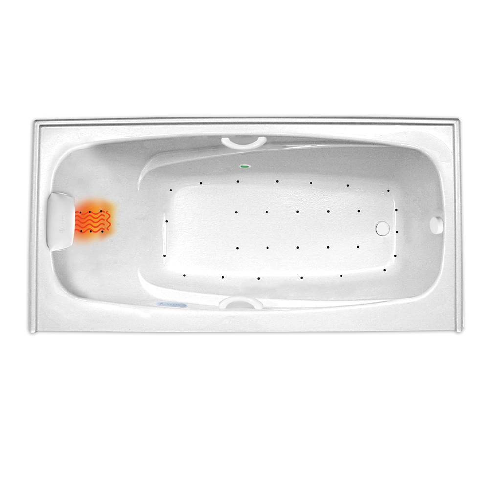 Hydro Massage Products Escape 7236SKTF Air Platinum Whirlpool Tub with Skirt & Tile Flange (Right Hand Drain)