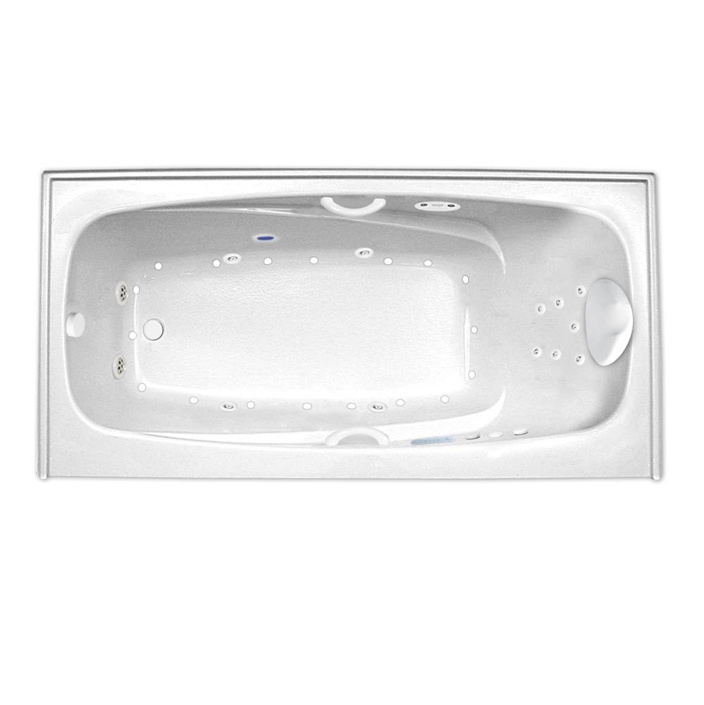 Hydro Massage Products Escape 6634SKTF Combination Platinum Whirlpool Tub with Skirt & Tile Flange (Left Hand Drain)