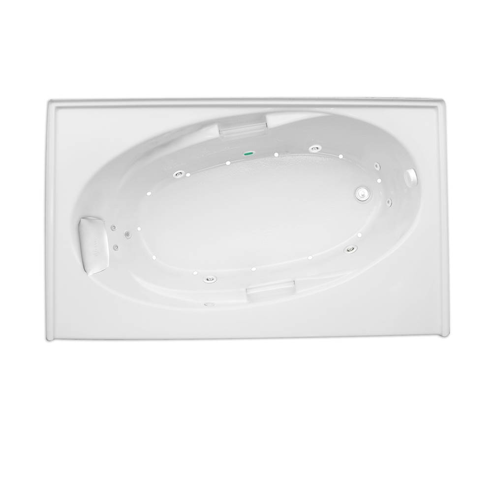 Hydro Massage Products Escape 6036SKTF Combination Silver Whirlpool Tub with Skirt & Tile Flange (Right Hand Drain)