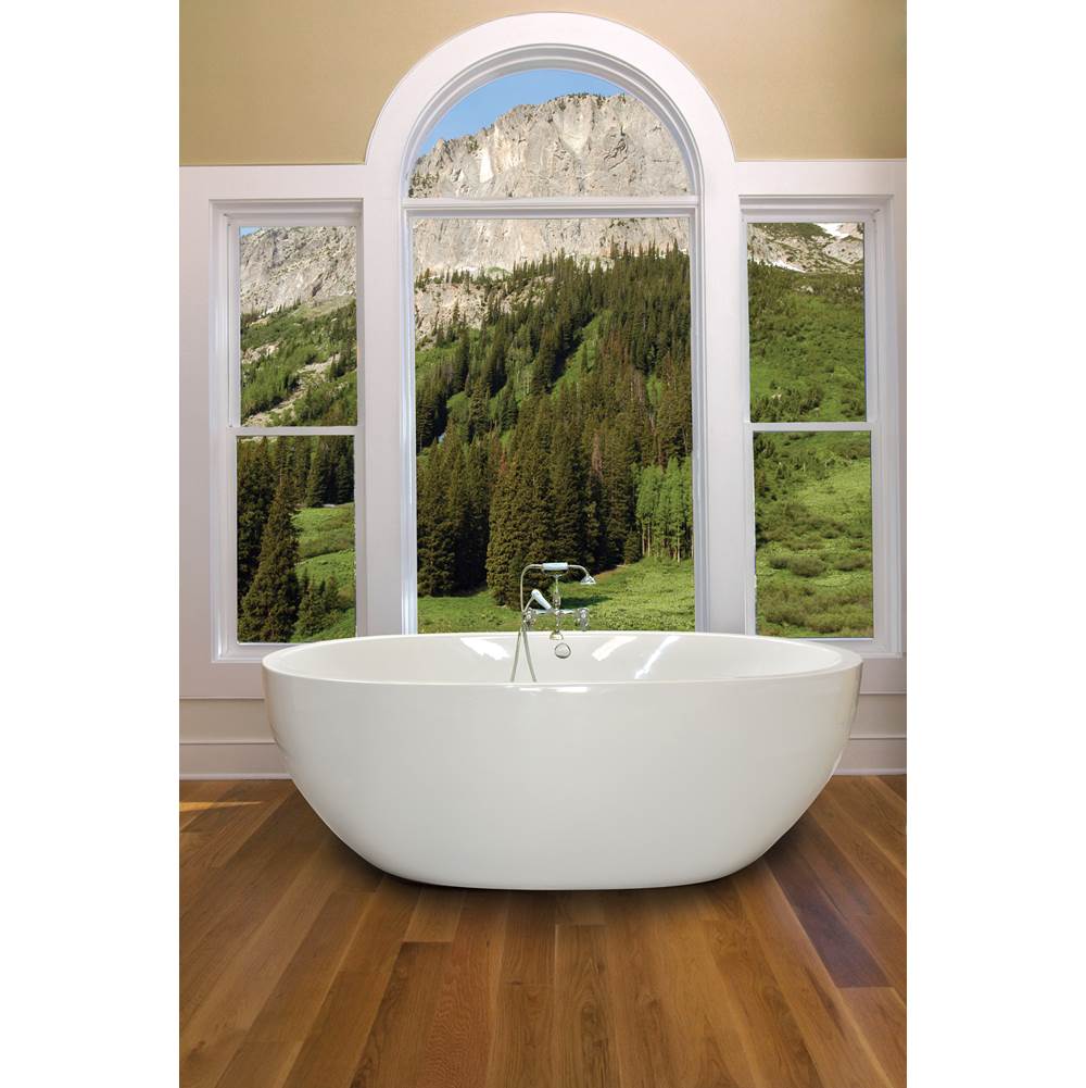 Hydro Massage Products Oasis 7232CD Air 18 Jet Free Standing Whirlpool Tub with Access Panel