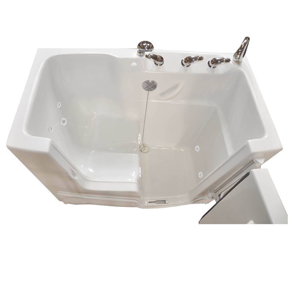 Hydro Massage Products R5030 Transfer Bath Hydro Silver Whirlpool Tub (Right Hand Hinge)