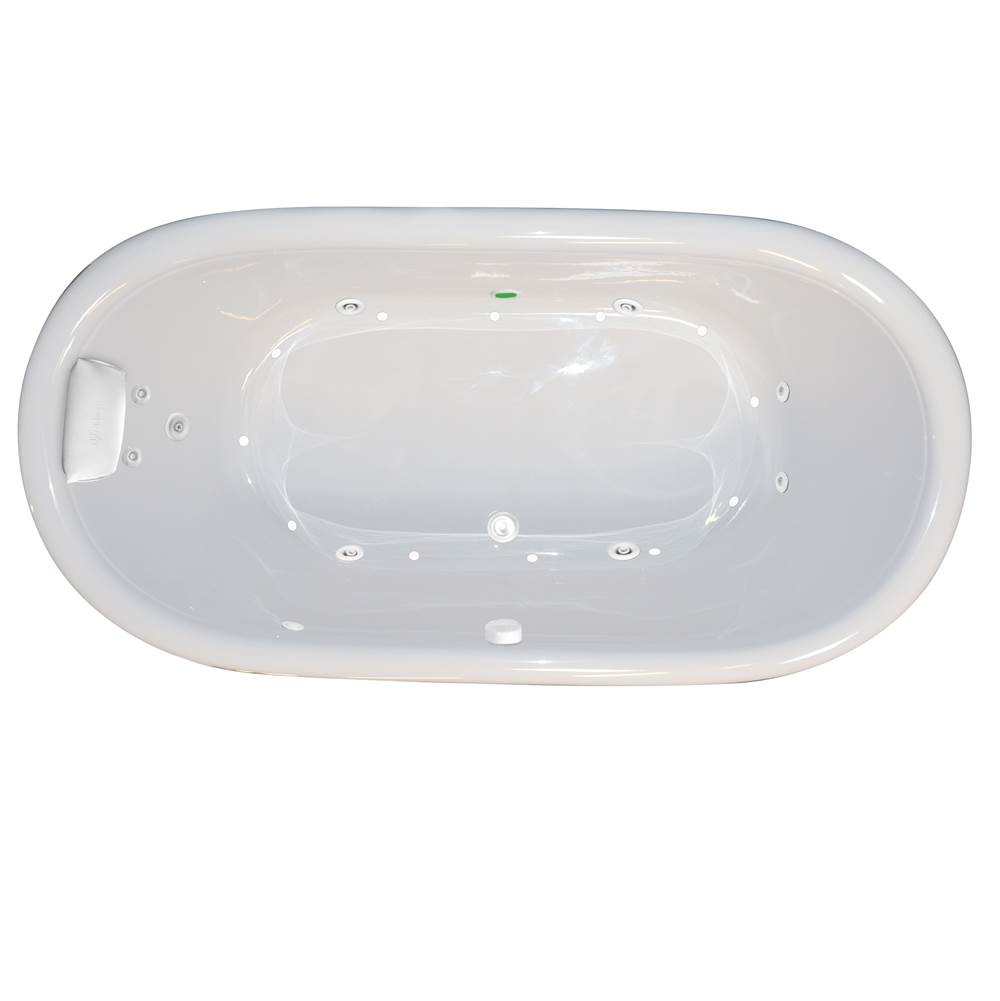 Hydro Massage Products Tahoe 7444SD Combination Silver Whirlpool Tub