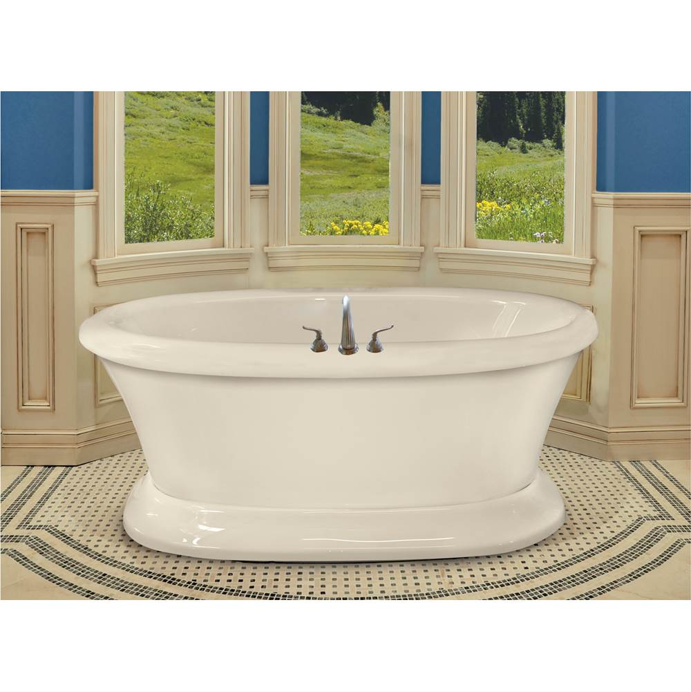 Hydro Massage Products Tahoe 7242SD Combination 21 Jet Free Standing Whirlpool Tub with Pedestal & Access Panel