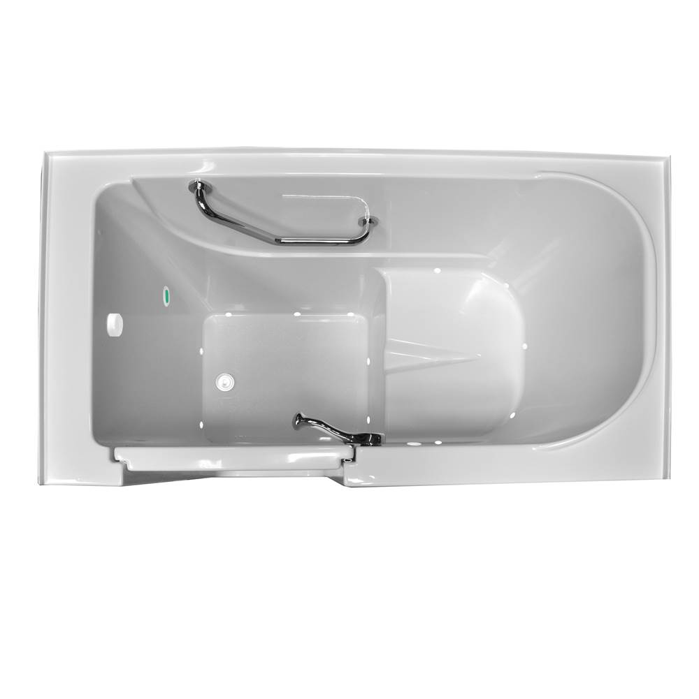 Hydro Massage Products Tranquil 5226 Air Silver Walk-In Whirlpool Tub (Right Hand Hinge)