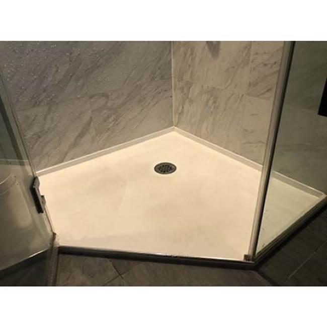 Hydro Systems SHOWER PAN HYDROLUXE SS 6036 END DRAIN - LEFT HAND - BONE