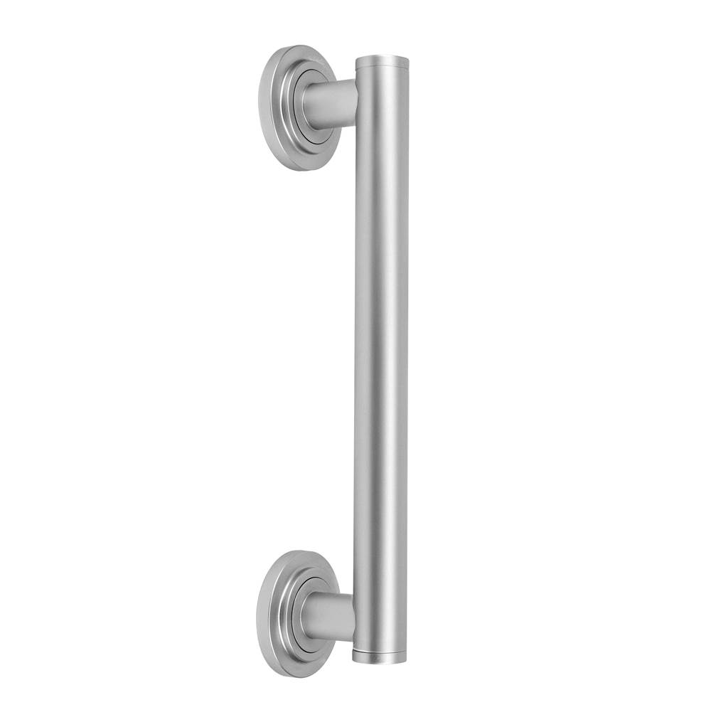 Jaclo 12'' Grand Grab Bar with Contemporary Round Flange