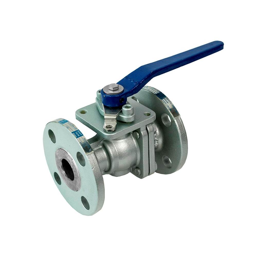 Jomar International LTD Full Port, 2 Piece, Flanged Connection, Class 150, Carbon Steel, Stainless Steel Ball And Stem 1-1/2''