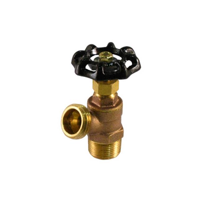 Jomar International LTD Regular Brass Boiler Drain, Threaded Male Connection, 125 Wog 3/4''