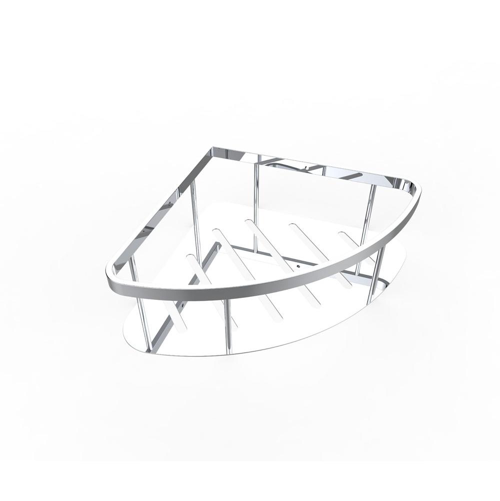 Kartners Bath & Shower Baskets - Deep Corner Wire Basket-Matte White