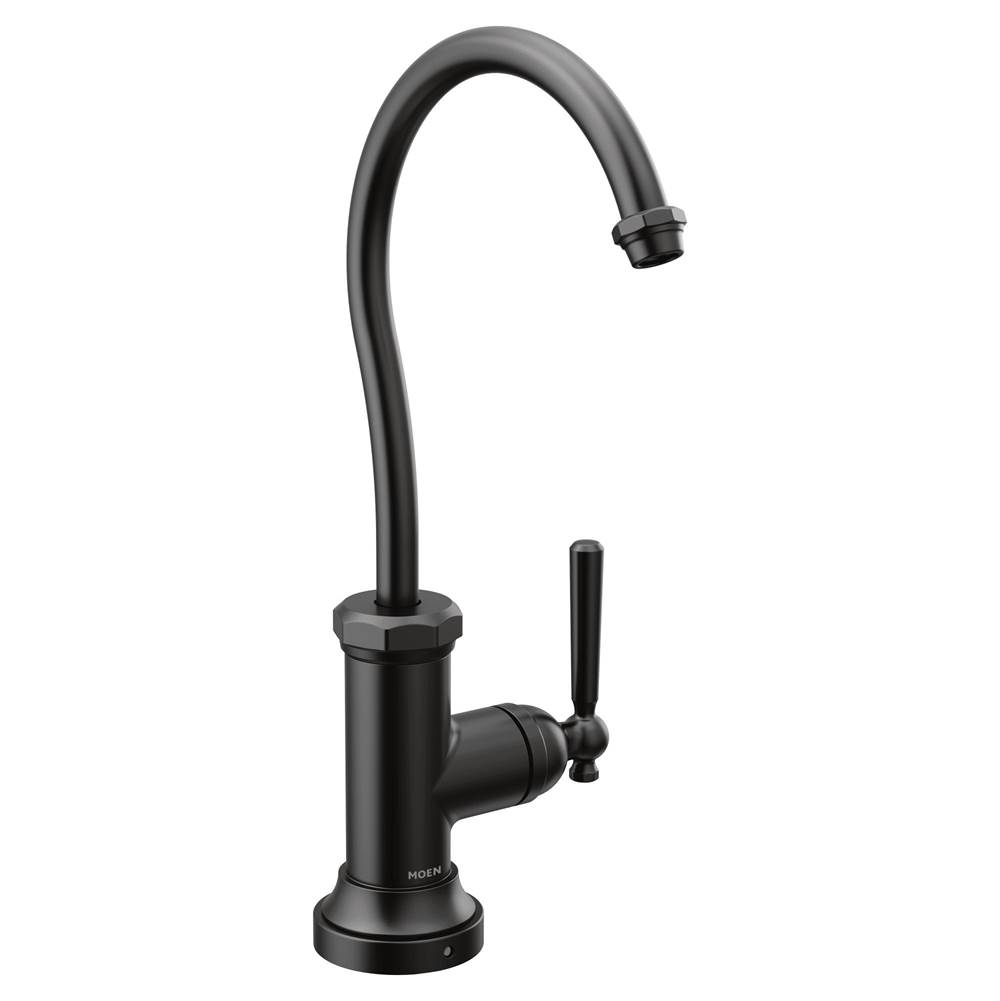 Moen Paterson Sip Industrial Cold Water Kitchen Beverage Faucet with Optional Filtration System, Matte Black