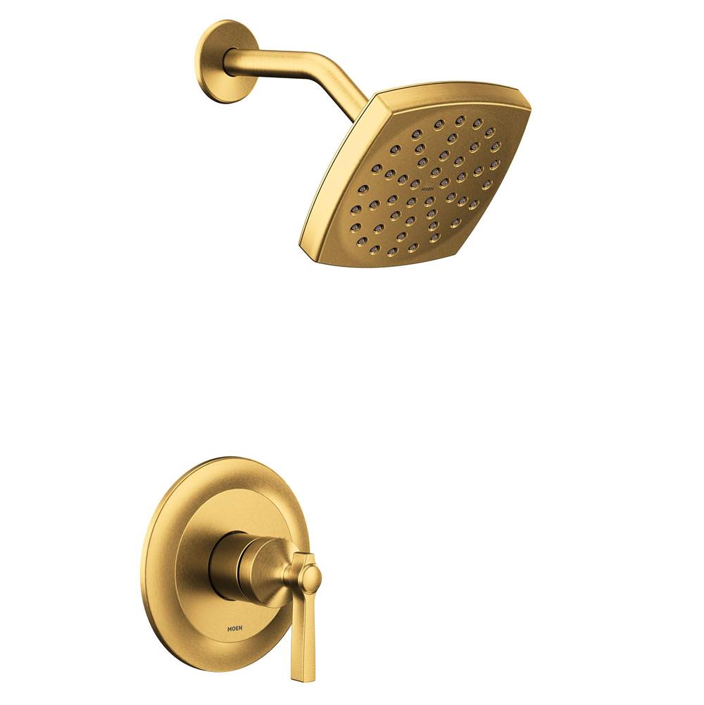 Moen Flara M-CORE 2-Series Eco Performance 1-Handle Shower Trim Kit in Brushed Gold (Valve Sold Separately)