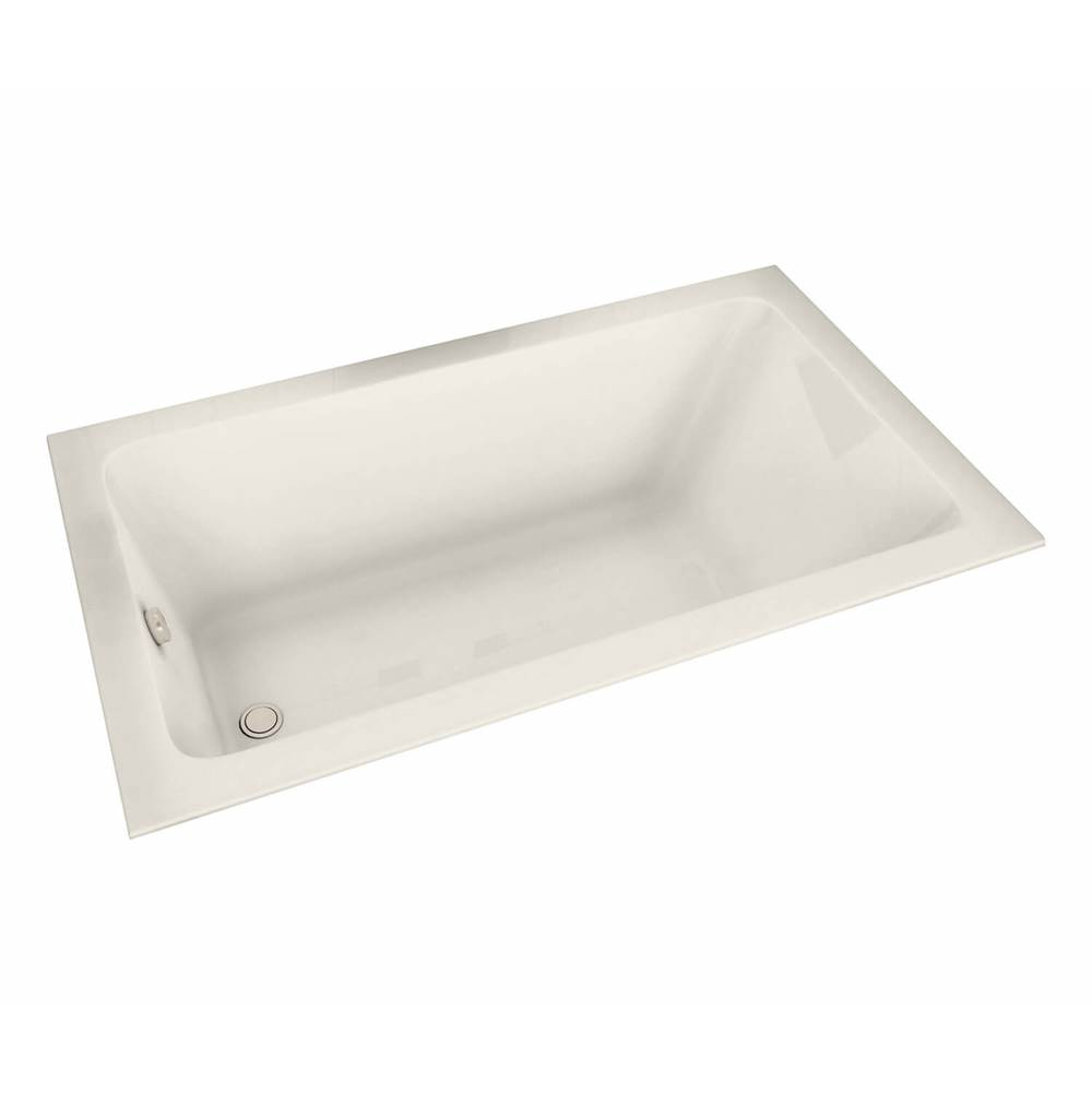 Maax Pose 6632 Acrylic Drop-in End Drain Bathtub in Biscuit