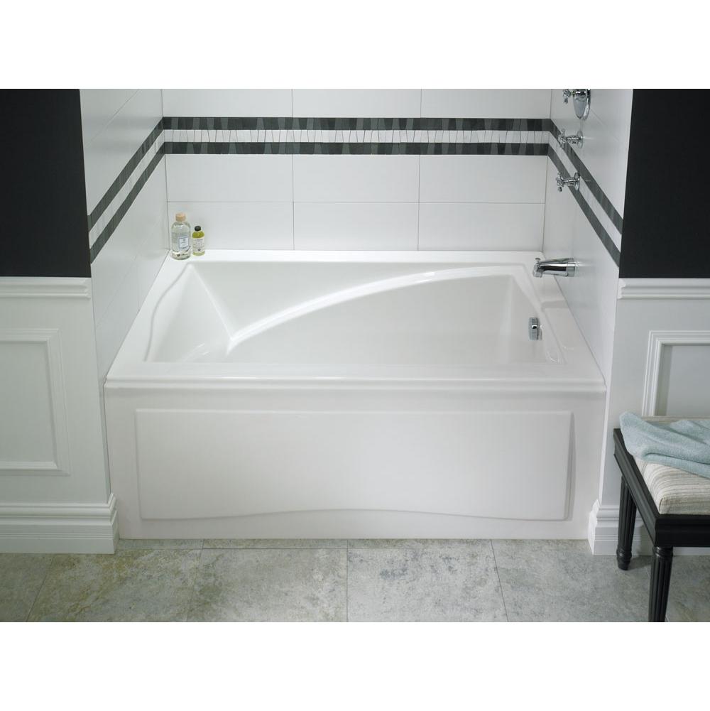 Neptune DELIGHT bathtub 32x60 with Tiling Flange and Skirt, Right drain, Whirlpool/Mass-Air/Activ-Air, Biscuit