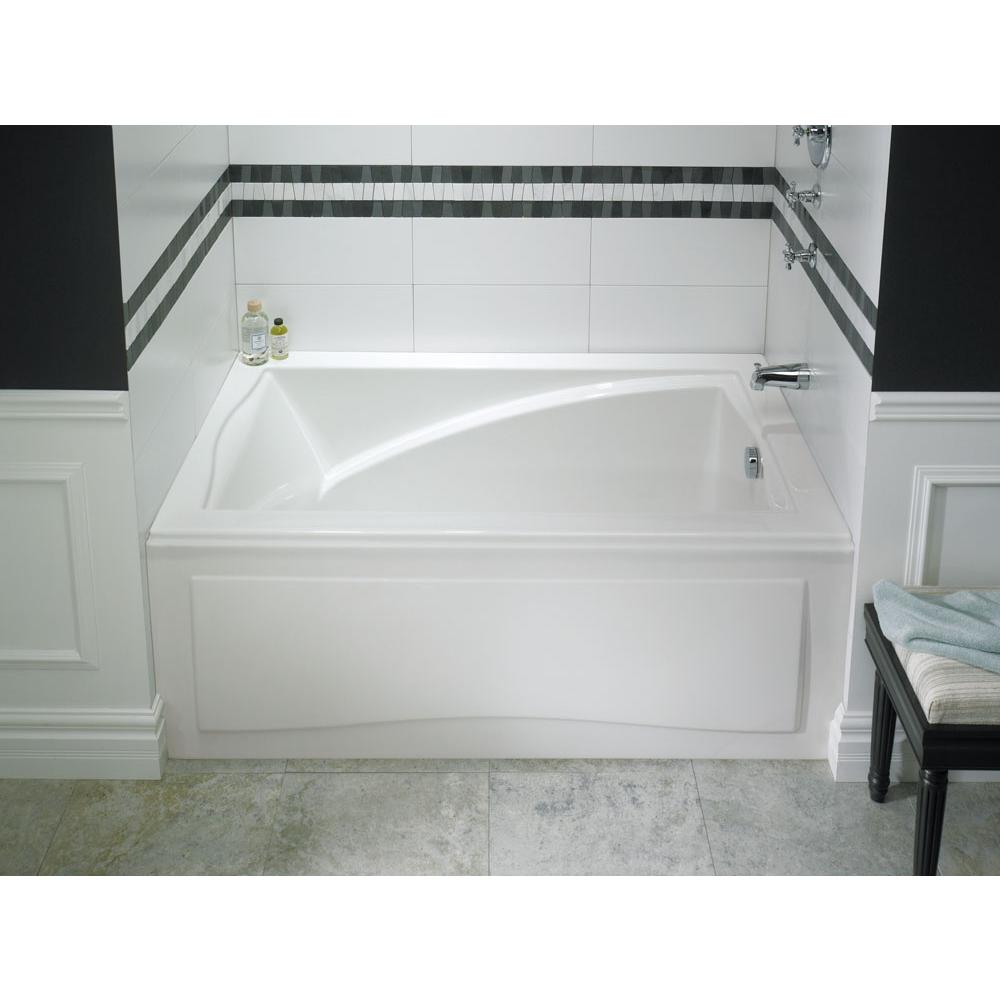 Neptune DELIGHT bathtub 32x60 with Tiling Flange, Left drain, Mass-Air/Activ-Air, Black