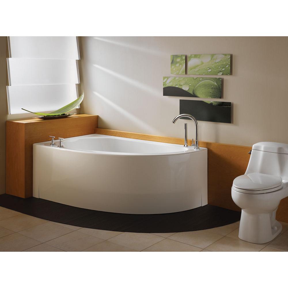 Neptune WIND bathtub 36x60 with Tiling Flange and Skirt, Left drain, Whirlpool/Activ-Air, White