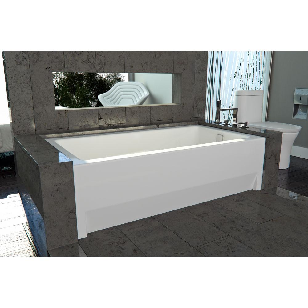 Neptune ZORA bathtub 36x66 with Tiling Flange, Right drain, Mass-Air, Black