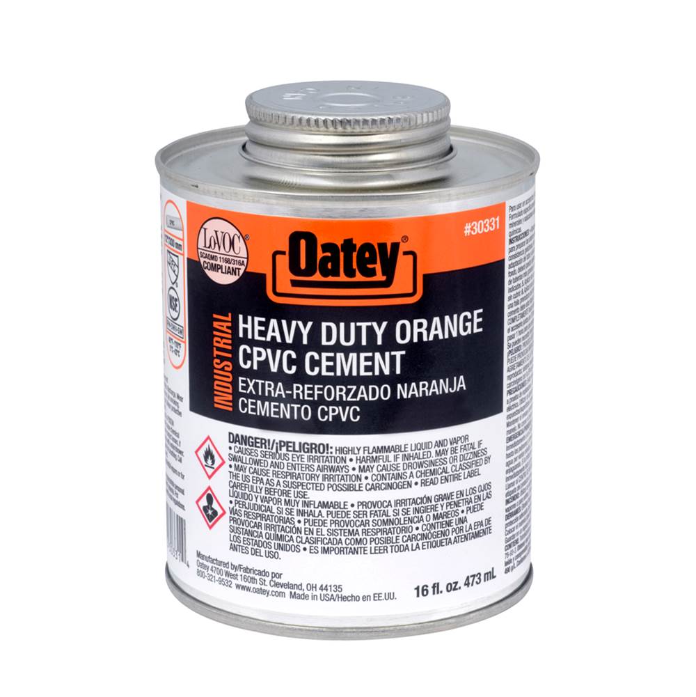 Oatey 16 Oz Cpvc-Pvc Orange Industrial Cement