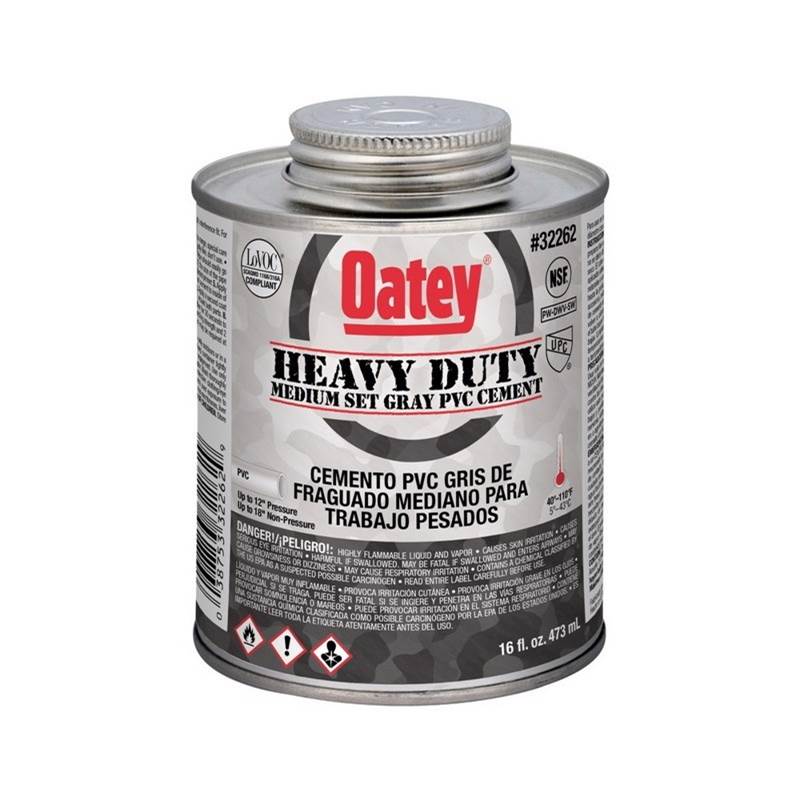 Oatey 16 Oz Heavy Duty Medium Set Gray Cement