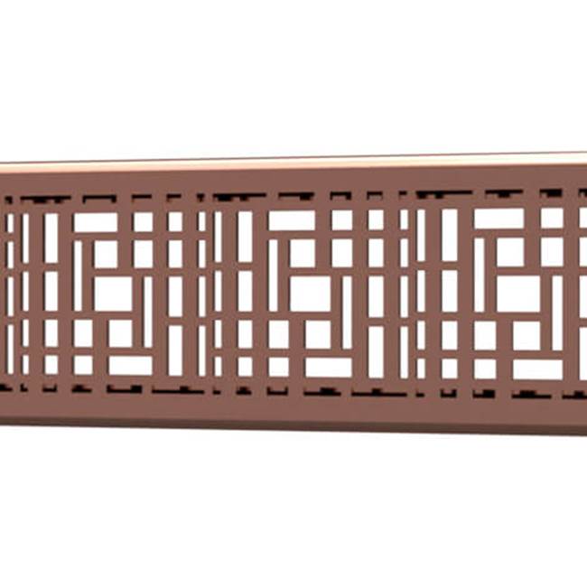 Quick Drain Drain Cover Deco 18In Polished Rose Gold