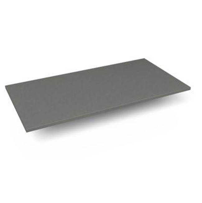 Robern Engineered Stone Vanity Top, 43'' x 22'' x 3/4'', Dry Top, Stone Gray
