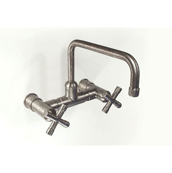 Sonoma Forge Waterbridge Wall Mount Faucet With Square Fixed Spout 8'' Spread, Center To Center 9-1/2'' Center To Aerator