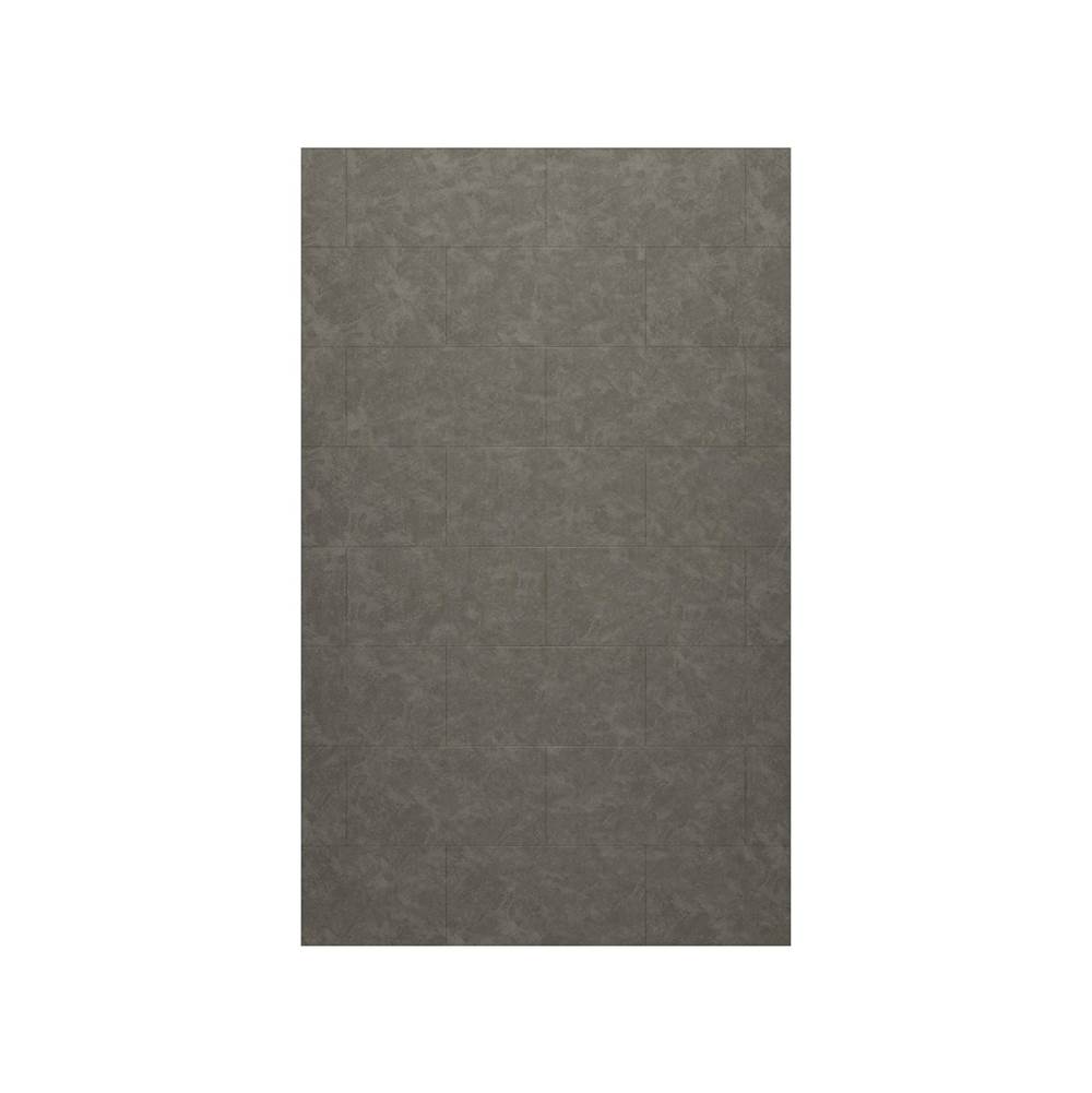 Swan TSMK-7234-1 34 x 72 Swanstone® Traditional Subway Tile Glue up Bathtub and Shower Single Wall Panel in Charcoal Gray