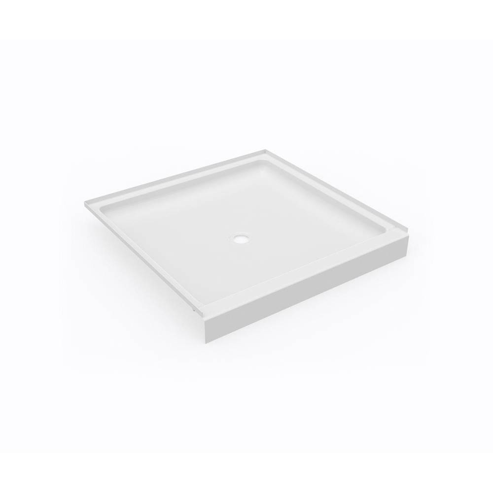 Swan SS-4242 42 x 42 Swanstone® Alcove Shower Pan with Center Drain in White