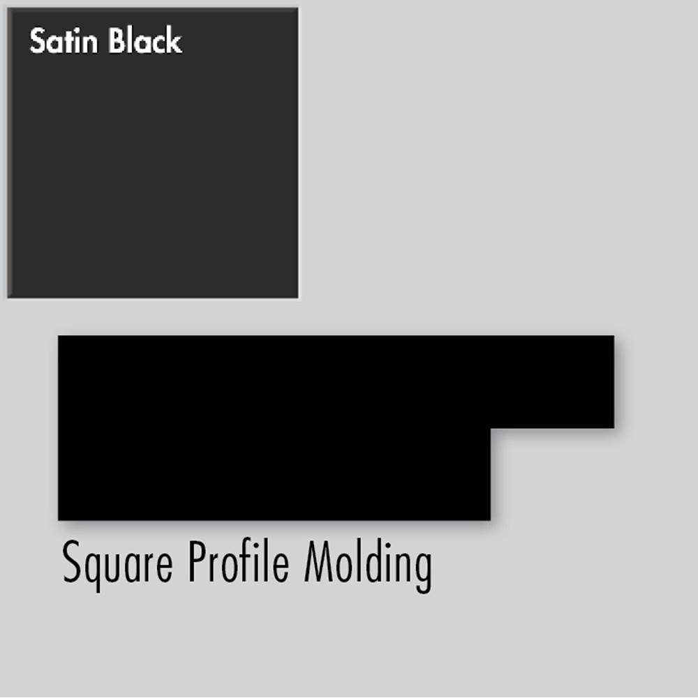 Strasser Woodenworks 2.25 X .75 X 72 Molding Square Sat Black