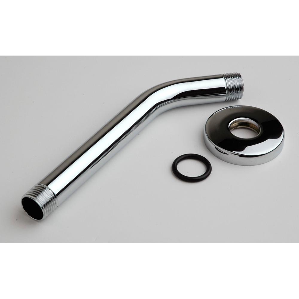 Symmons Dia Long Shower Arm with Flange in Polished Chrome
