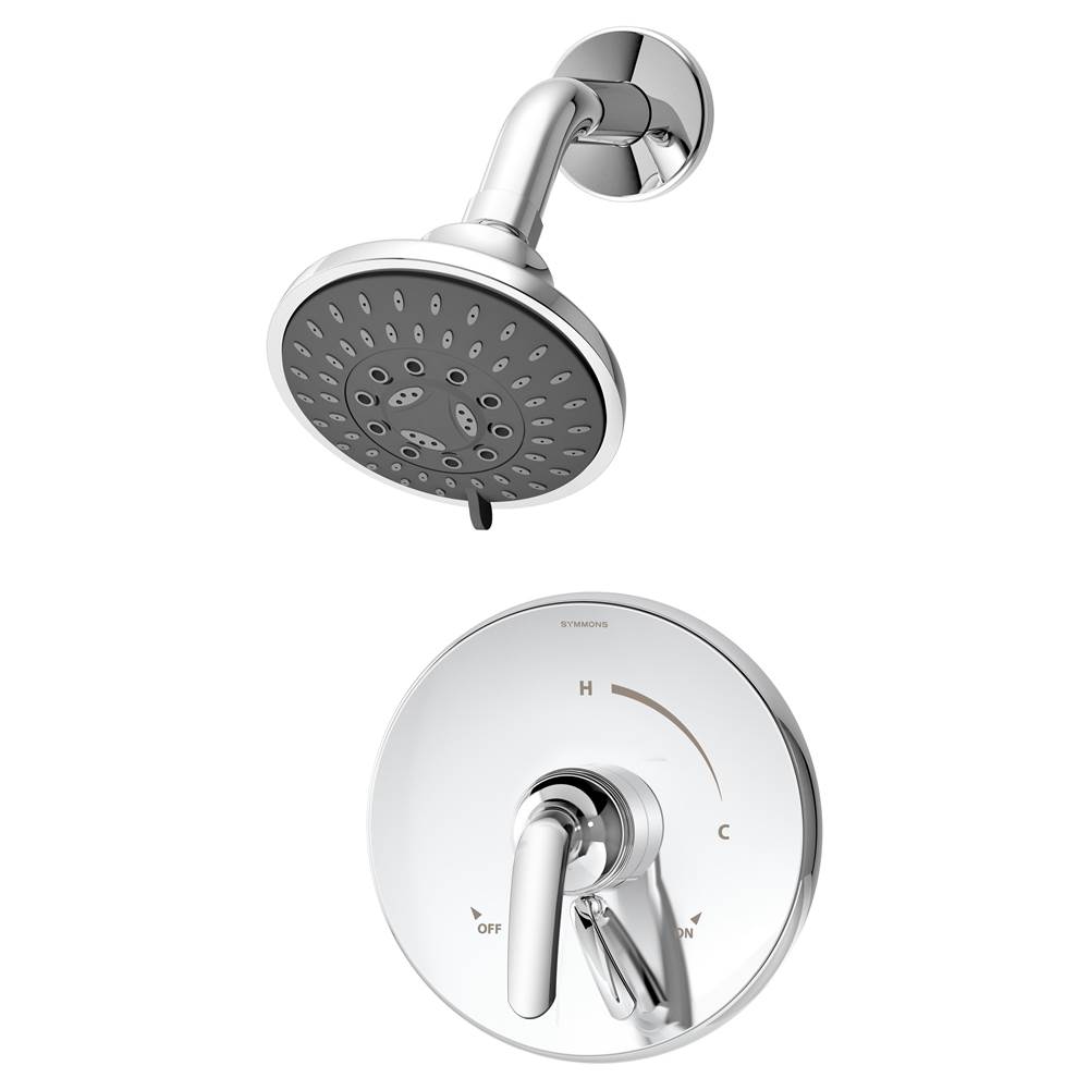 Symmons Elm Single Handle 5-Spray Shower Trim with Secondary Volume Control in Polished Chrome - 1.5 GPM (Valve Not Included)