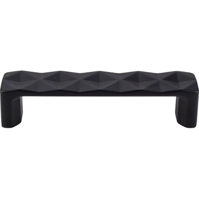 Top Knobs Quilted Pull 3 3/4 Inch (c-c) Flat Black