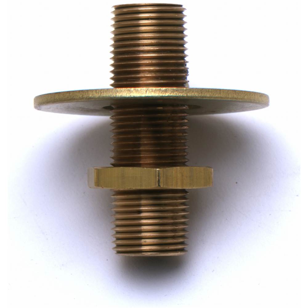 T&S Brass Panel Supply Nipple w/ Lock Nut & Washer