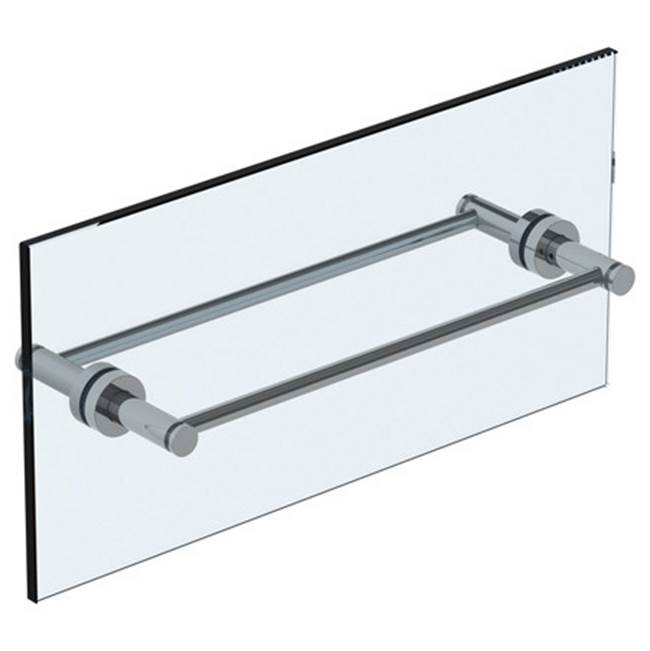 Watermark Loft 2.0 6'' double shower door pull/ glass mount towel bar