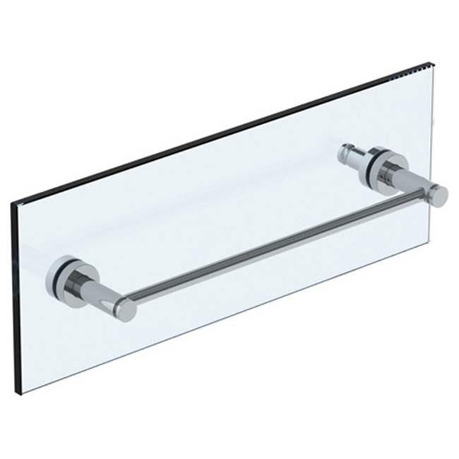 Watermark Loft 2.0 6'' shower door pull with knob/ glass mount towel bar with hook