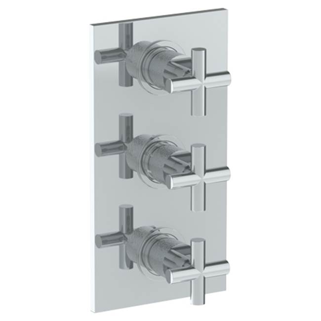 Watermark Wall Mounted Thermostatic Shower Trim with 2 built-in controls, 6 1/4'' x 12''