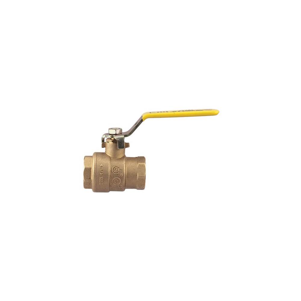 Watts 1 1/4 IN  2-Piece Full Port Brass Ball Valve, Solder End Connections, Lever Handle