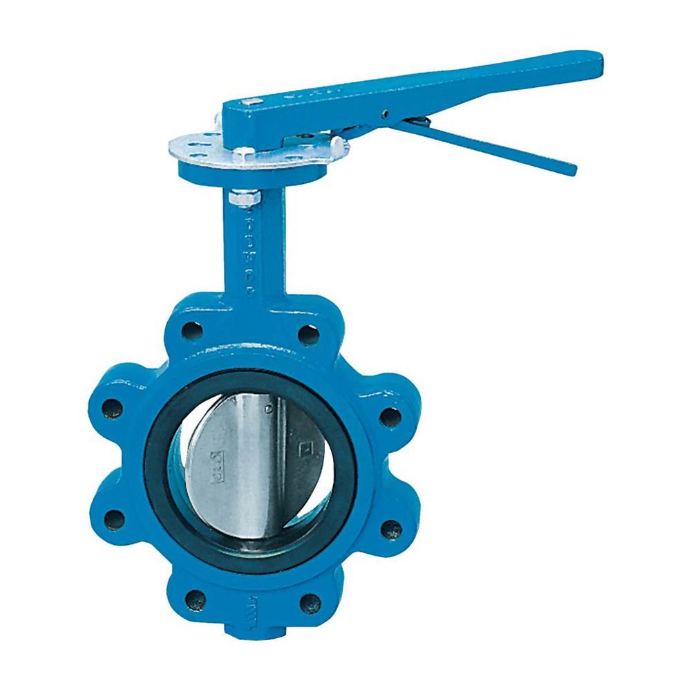 Watts 3 In Domestic Butterfly Valve, Full Lug, Ductile Iron Body, Ductile Iron Disc, 416 Ss Shaft, Buna-N Seat, Gear Operator